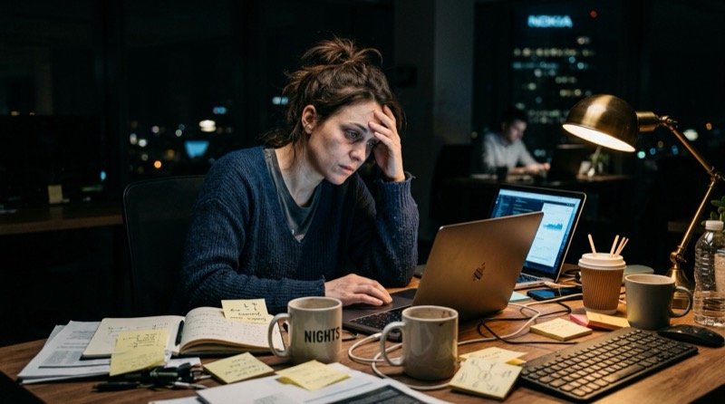 Founder making decisions